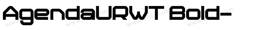 AgendaURWT Bold字体转换